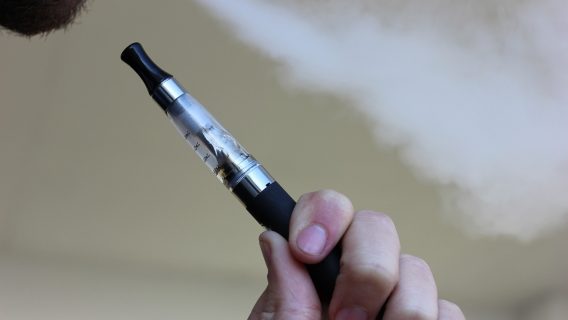A person smoking, or 